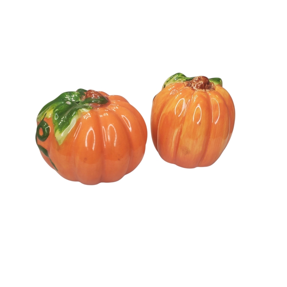 Vintage Fall Autumn Pumpkin Salt & Pepper Shaker Thanksgiving